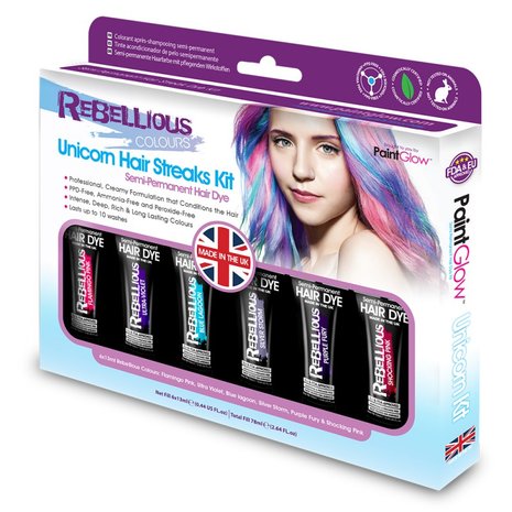 Unicorn Semi Permanent Hair Dye Giftset